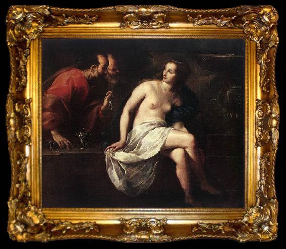 framed  CAGNACCI, Guido Susanna vecchioni, ta009-2